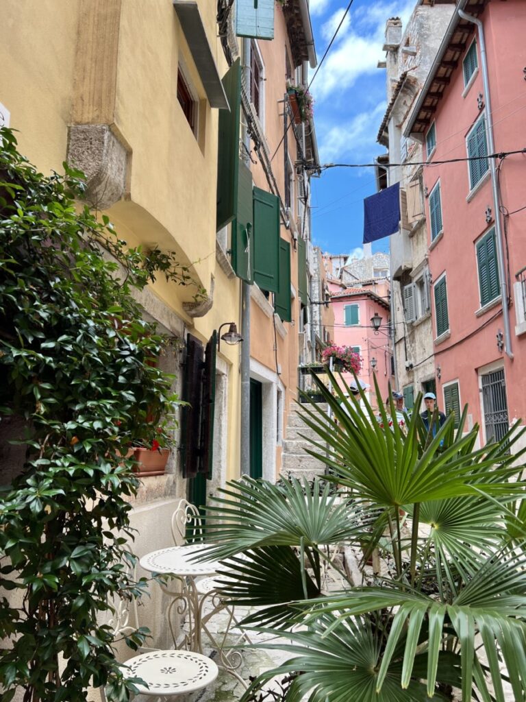 Rosa hus i Rovinj